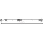 Apec Brake Hydraulic Hose Line Front fits Suzuki Ignis II 2003 on 1.3 1.5
