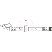 Apec Brake Hydraulic Hose Line outer HOS3181