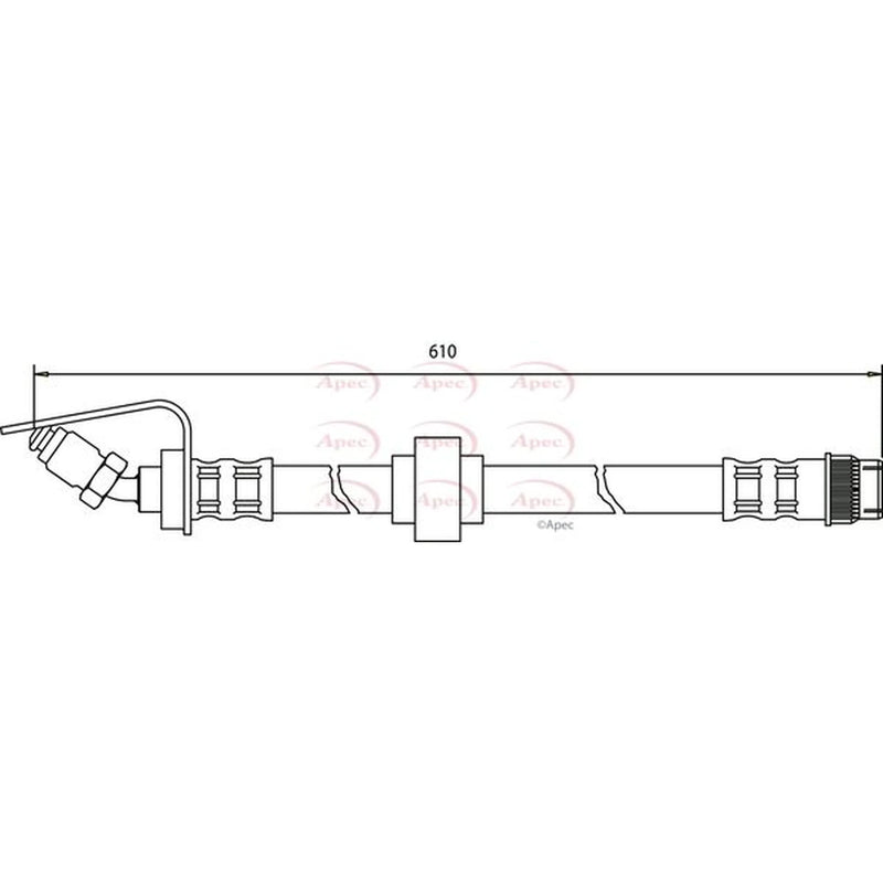 Apec Brake Hydraulic Hose Line outer HOS3181