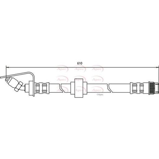 Apec Brake Hydraulic Hose Line outer HOS3181