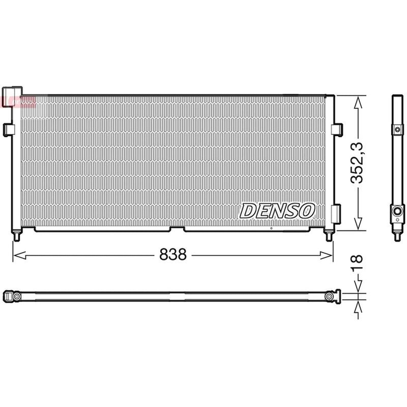 Denso Air Conditioning Condenser fits Volvo Fh 2005 on
