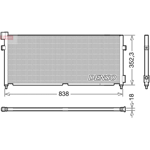 Denso Air Conditioning Condenser fits Volvo Fh 2005 on