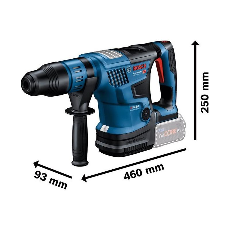 Bosch GBH 18V-36 C Professional BITURBO SDS-Max Rotary Hammer 18V Bare Unit Bosch - Dynamic Drive