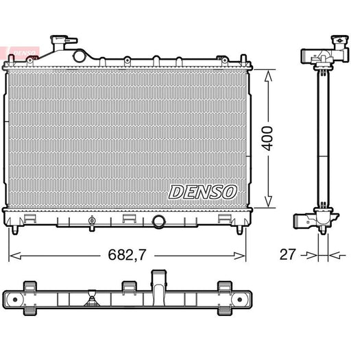 Denso Engine Radiator DRM45058