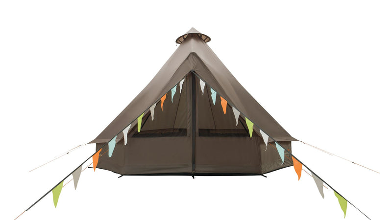 Easy Camp Vaulen Tipi Tent Dark Sand 7 Person Easy Camp - Dynamic Drive