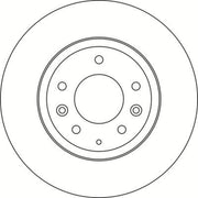 Abtex 2 x Solid Brake Discs fits Mazda MX-5 2005-2016 1.8 2.0