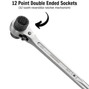 Teng Tools Ratcheting Construction Wrench 19 x 22mm Teng Tools - Dynamic Drive