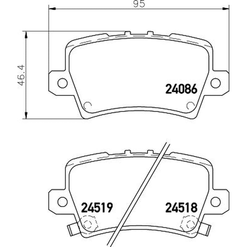 Mintex Front & Rear Pads fits Honda Civic VIII 2005-2011 1.4 1.8 2.2