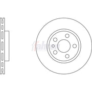 Fahren 2 x Vented Front Brake Discs FBD6073-x2