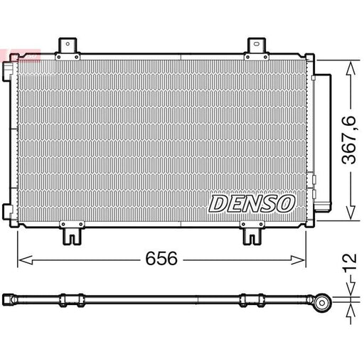 Denso Air Conditioning Condenser fits Suzuki S-Cross 2022 on 1.5
