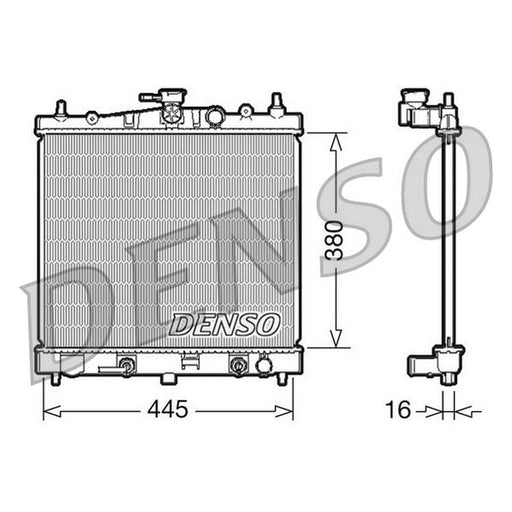 Denso Engine Radiator fits Nissan Micra C+C III 2005-2009 1.4