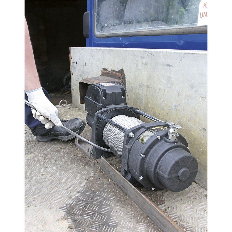 Sealey Recovery Winch 8180kg (18000lb)Line Pull 12V Industrial RW8180 Sealey - Dynamic Drive