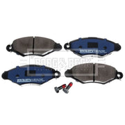 Borg & Beck Front Brake Vented Discs & Pads fits Renault Kangoo 2001 on 1.9