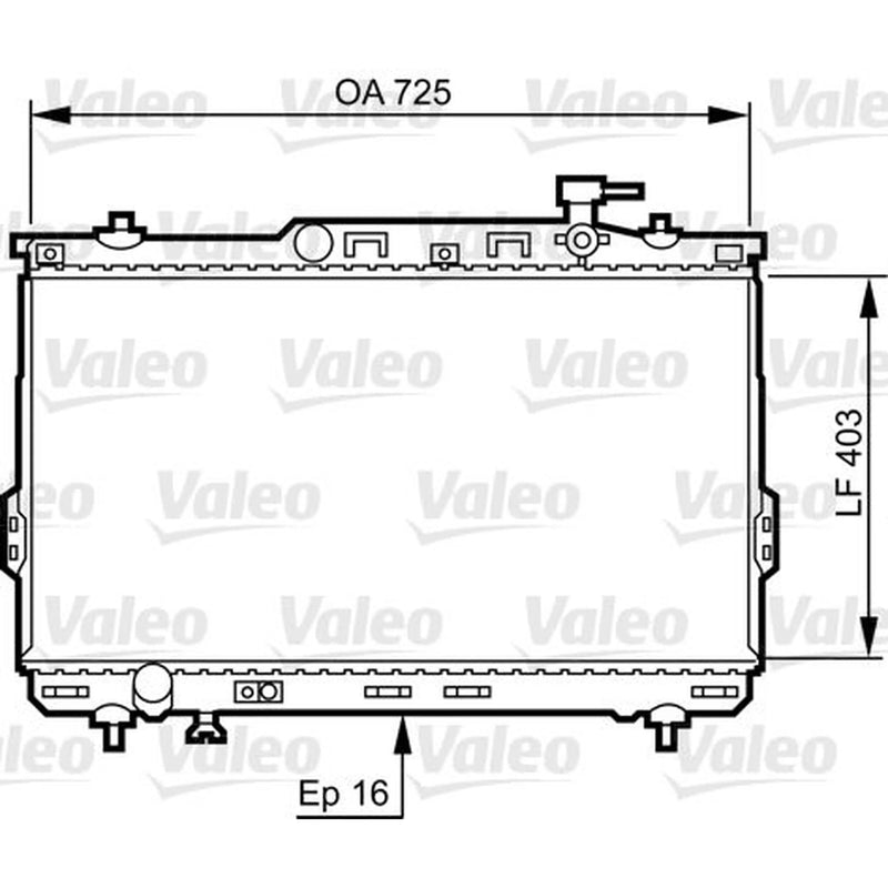 Valeo Engine Radiator 734259