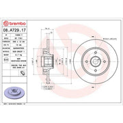 Brembo Front & Rear Brake Discs & Pads fits Citroën C4 Picasso II 2013-2018 1.6
