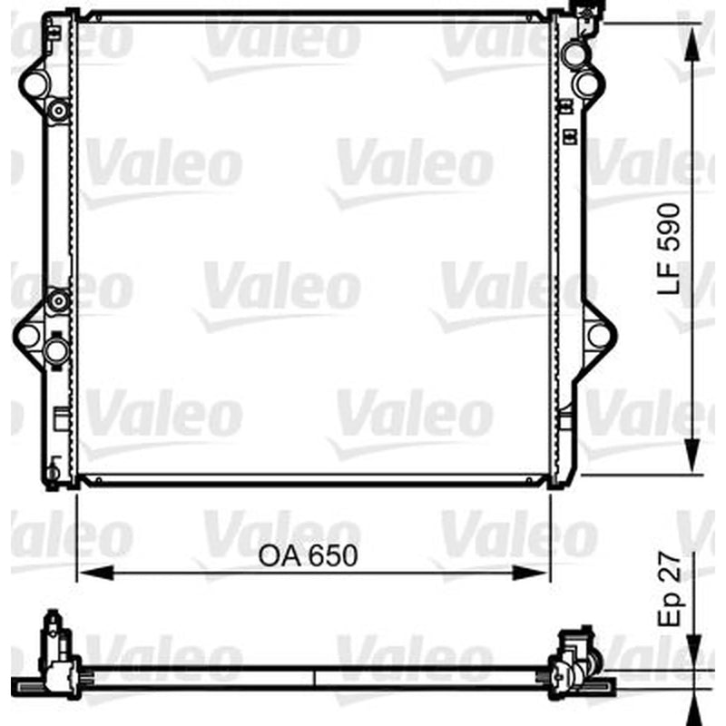 Valeo Engine Radiator 735569