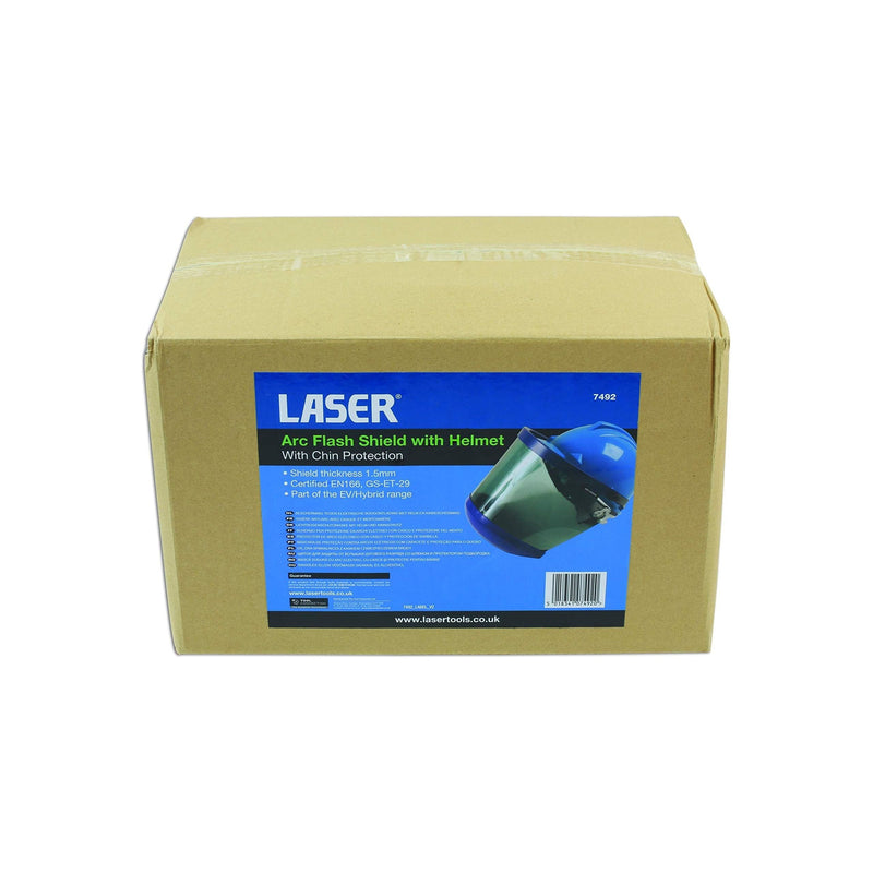 Laser Arc Flash Shield with Helmet and Chin Protection 7492 Laser - Dynamic Drive