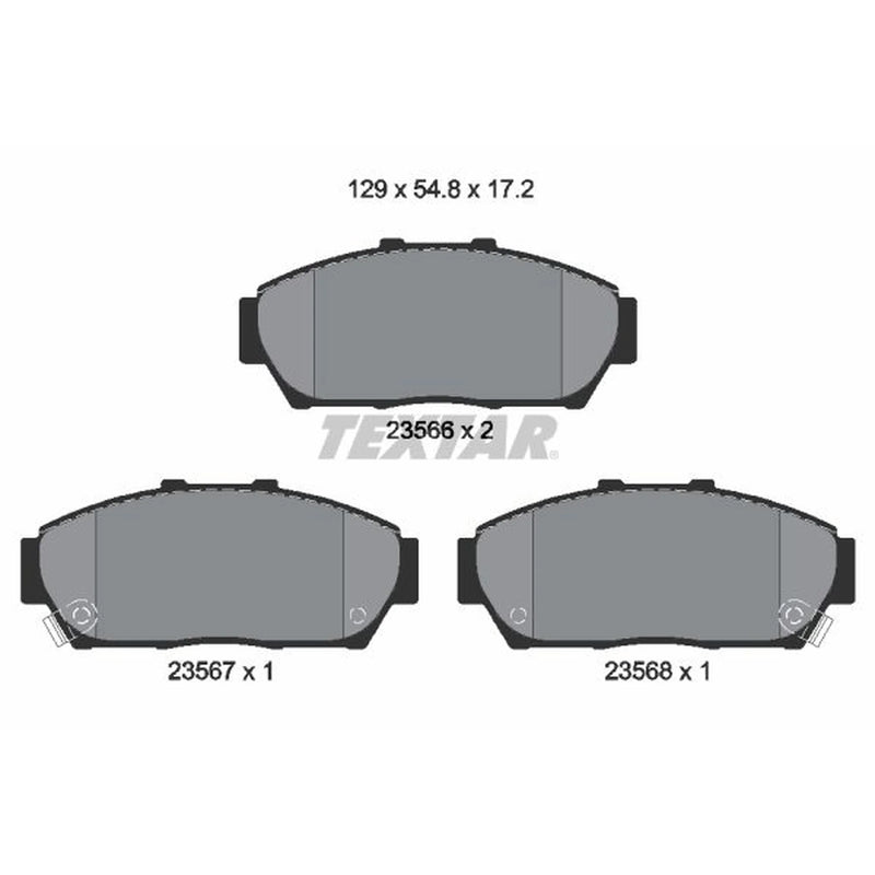 Textar Front Brake Pad Set 2356601