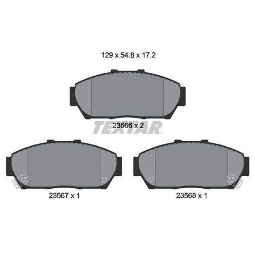 Textar Front Brake Pad Set 2356601