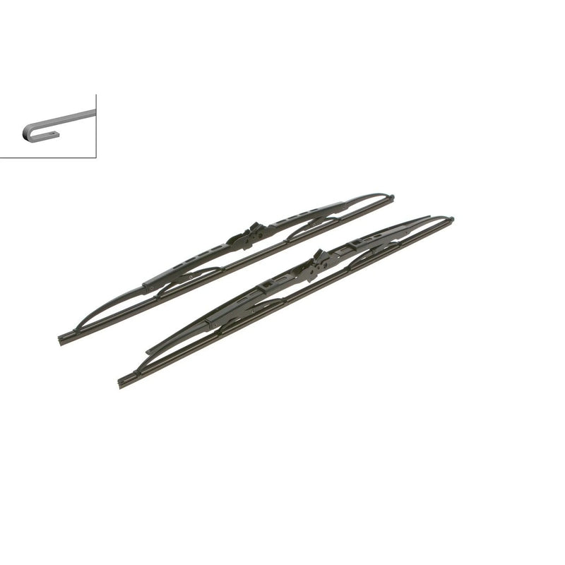 Bosch Conventional Front Wiper Blade Set 530mm + 530mm — SP2 fits Alfa Romeo 164