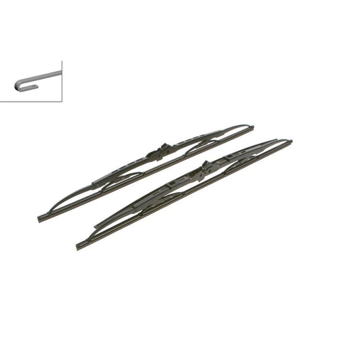 Bosch Front & Rear Super Plus Wiper Blade Set fits Jeep Grand Cherokee III