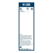 Bosch Wiper Wiper Blade 180mm — H180 fits Citroën C3 Aircross II 2024-2025 1.2