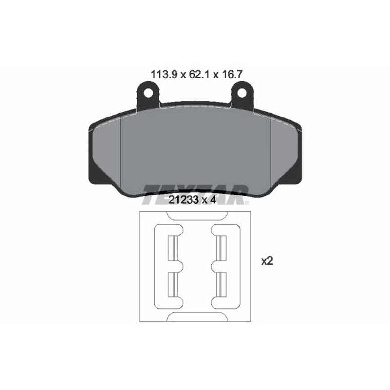 Textar Front Brake Pad Set 2123302