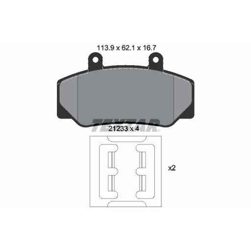 Textar Front Brake Pad Set 2123302
