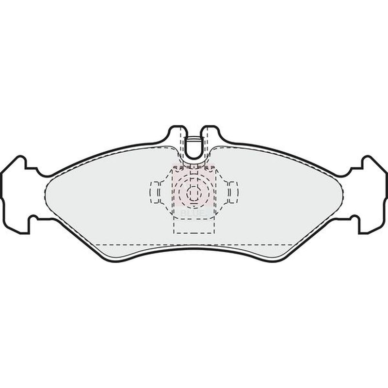 Apec Rear Brake Pad Set fits Mercedes-Benz Sprinter 2-T 1995-2006
