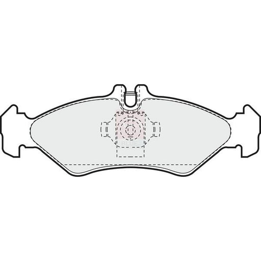 Apec Rear Brake Pad Set fits Mercedes-Benz Sprinter 2-T 1995-2006