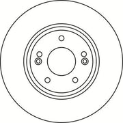 Abtex Front Vented & Rear Vented Brake Discs & Pads fits Hyundai I30 2012 on 1.6