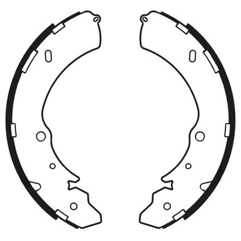 Abtex Brake Shoe Set Axle Kit fits Isuzu D-Max I Platform/Chassis 2007-2012 3.0