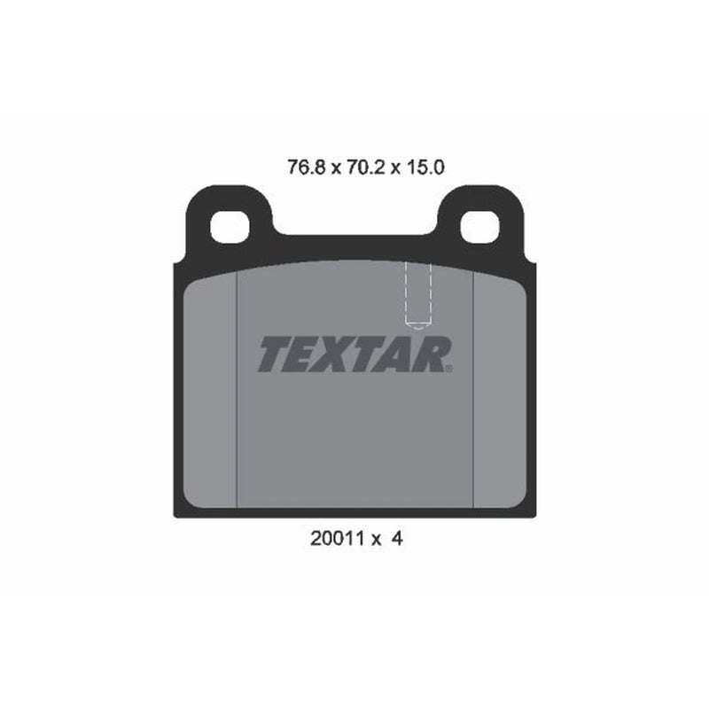Textar Front Brake Pad Set 2001102