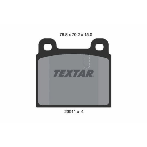 Textar Front Brake Pad Set 2001102