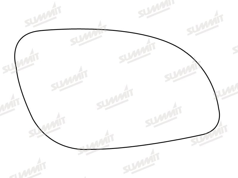 Summit Heated Base Plate With Standard Mirror Glass fits Vauxhall Vectra 02 On RHS Summit - Bars 4 Cars