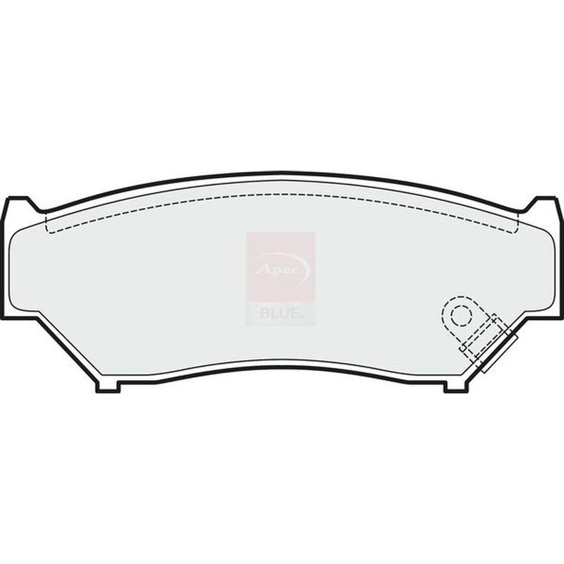 Apec Front Brake Pad Set fits Suzuki Grand Vitara I 1998-2005 1.6