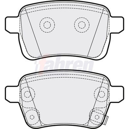 Fahren Rear Brake Pad Set FBP3712