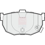 Apec Front & Rear Pads fits Hyundai Lantra 1990-1995 1.5