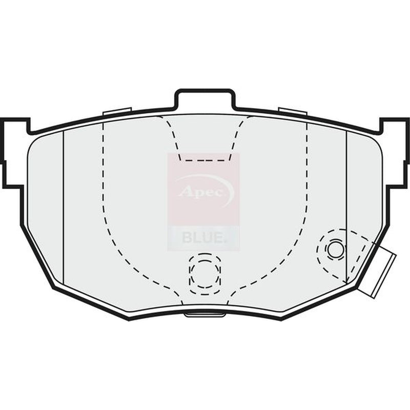 Apec Front & Rear Pads fits Hyundai Lantra 1990-1995 1.5