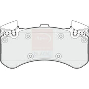 Apec Black Front Brake Pad Set fits Audi A6 C7 2012-2018