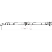 Apec Brake Hydraulic Hose Line Front fits Nissan Micra II 1992-2003 1.0 1.3 1.4