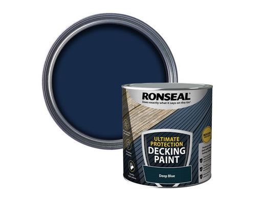 Ronseal Ultimate Protection Decking Paint Deep Blue 2.5 litre Ronseal - Dynamic Drive