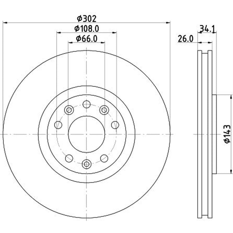 Mintex Front Brake Discs & Pads fits Peugeot Rcz 2010-2015 1.6 2.0