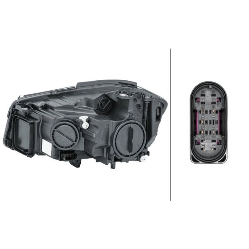 Hella Headlight Headlamp H15 Right fits Mercedes-Benz A-Class 2012-2018
