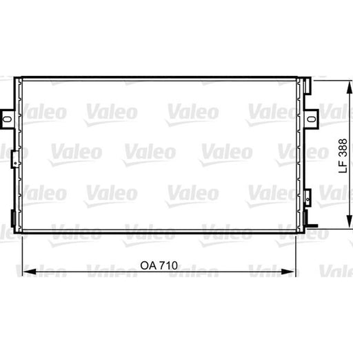 Valeo Air Conditioning Condenser 814290