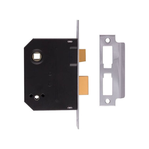Union 2294 Mortice Bathroom Lock Chrome Finish 63mm 2.5in Box UNION - Dynamic Drive