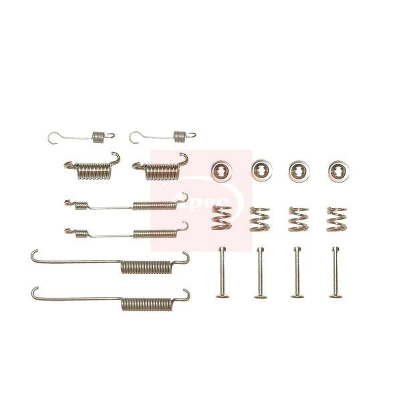 Apec Brake Shoe Accessory Kit Rear fits Ford Escort 1986-1990 1.4 1.6 1.8