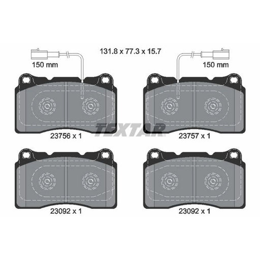 Textar Front Brake Pad Set 2375601