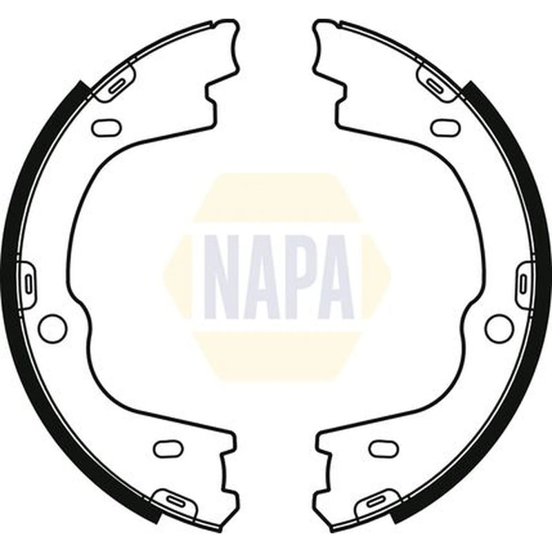 NAPA Parking Brake Shoe Set NBS5055
