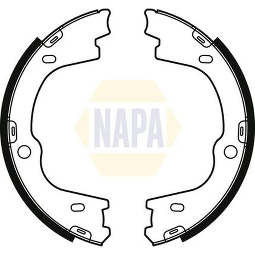 NAPA Parking Brake Shoe Set fits Hyundai I800 Travel 2008 on 2.5